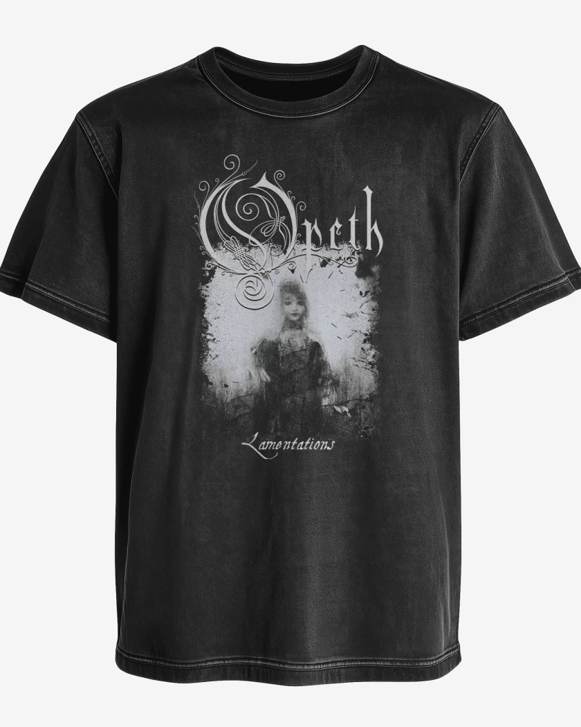 Polera desgastada Opeth Lamentations