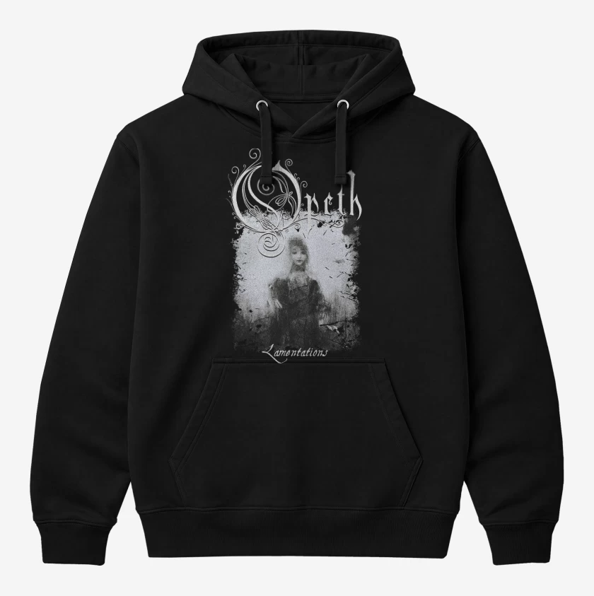 Polerón Canguro Negro de Opeth Lamentations