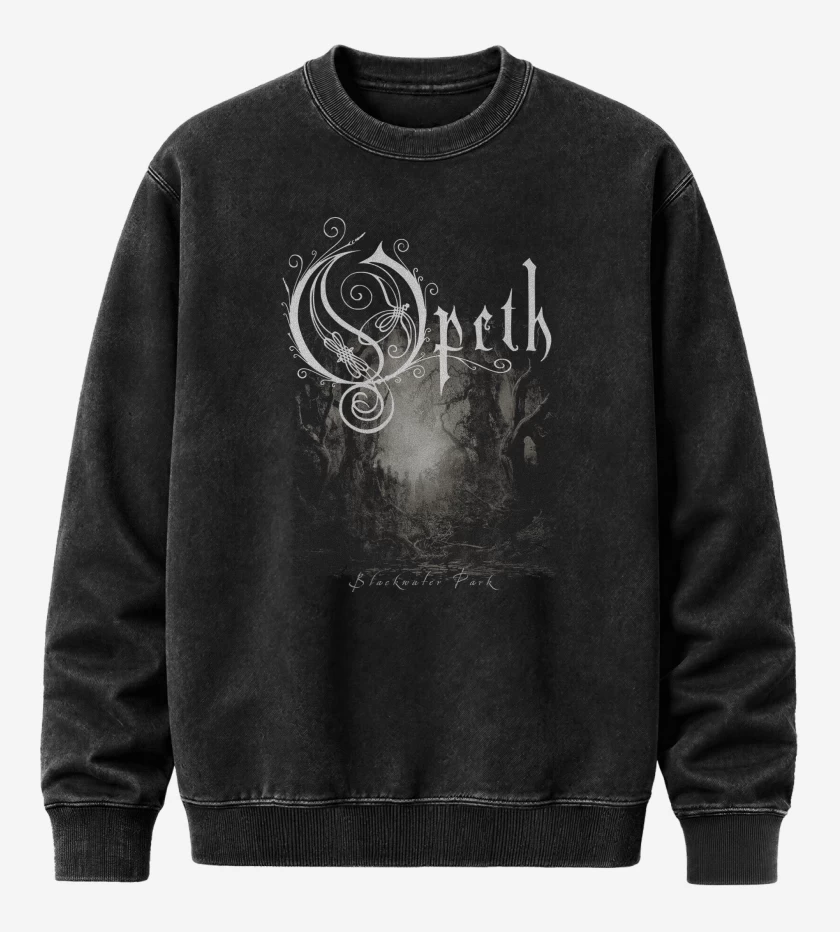 Poleron Polo Acid Wash Negro de Opeth Blackwater Park