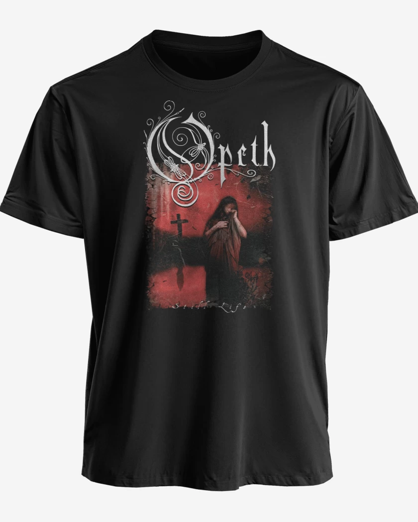 Polera premium Negro de Opeth Still Life
