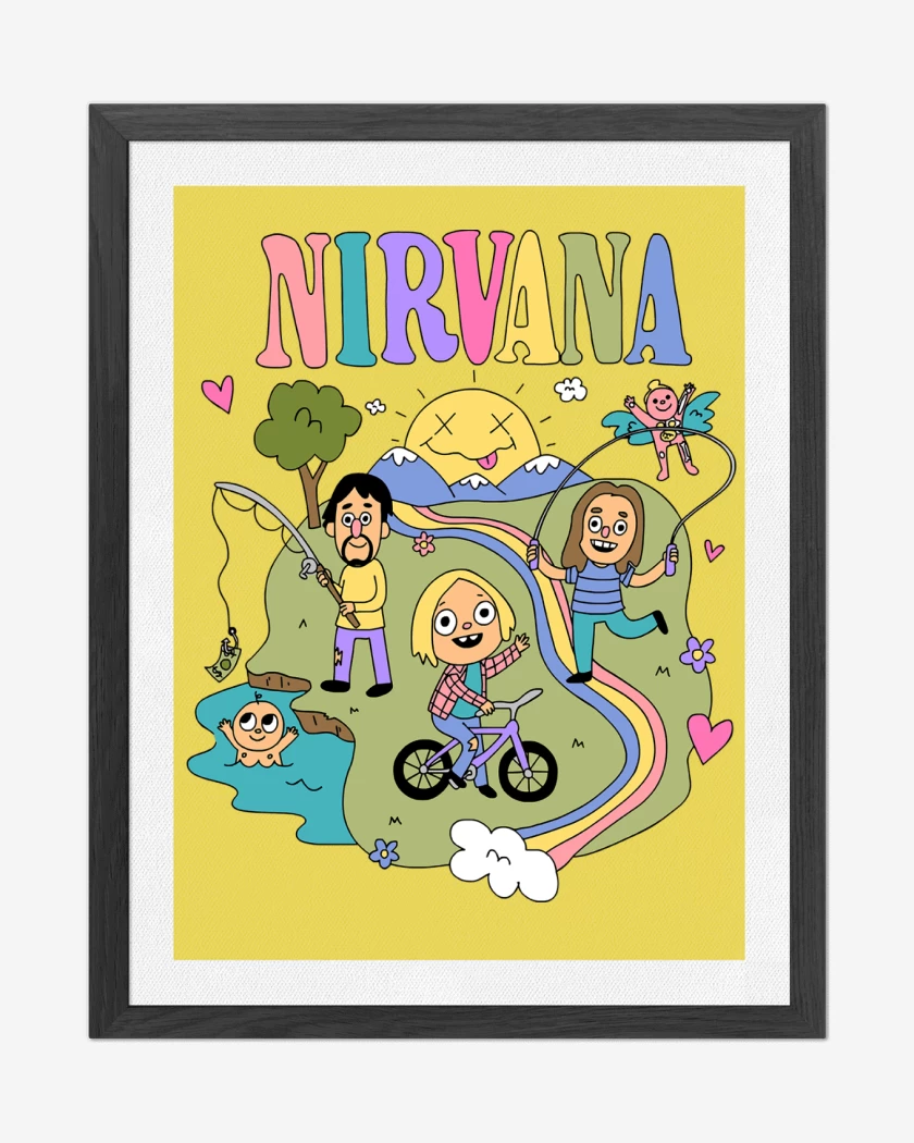 Cuadro decorativo Amarillo de Happy Nirvana