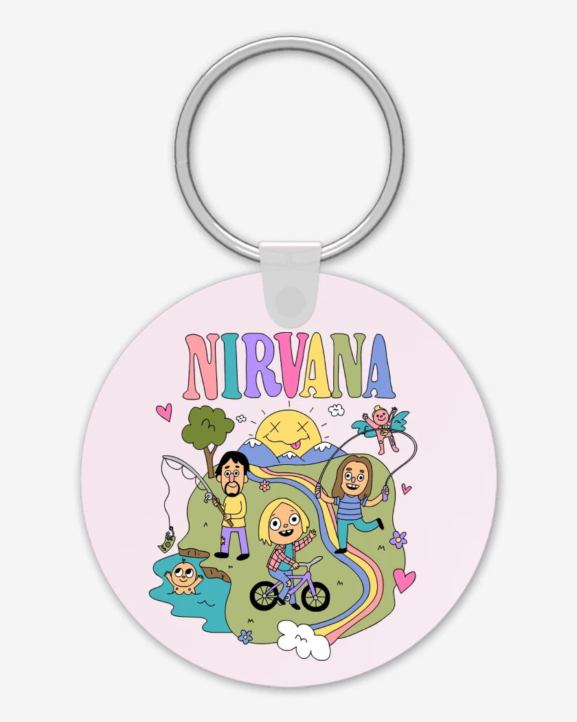 Llavero Rosa Pastel de Happy Nirvana
