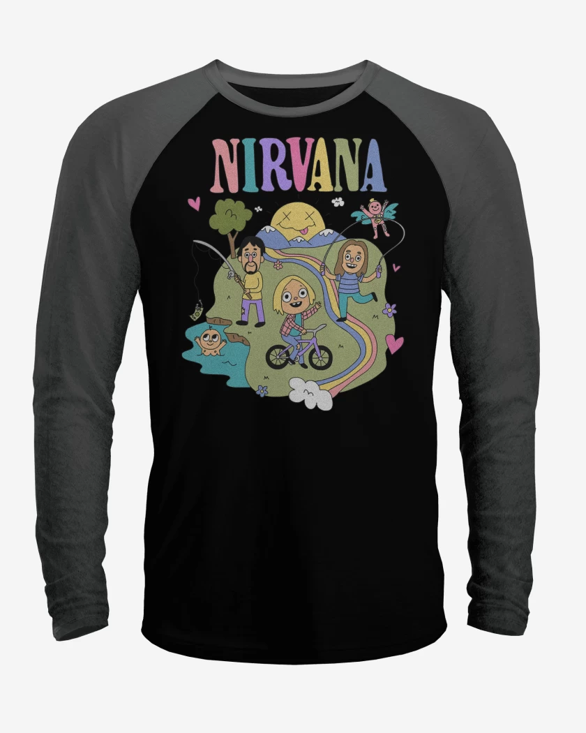 Polera Raglan Happy Nirvana