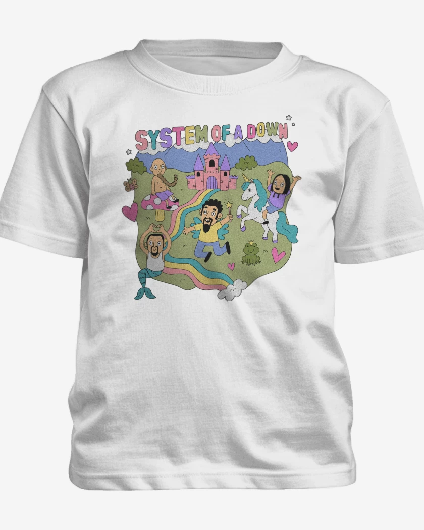 Polera de niño Blanco de Happy System of a Down