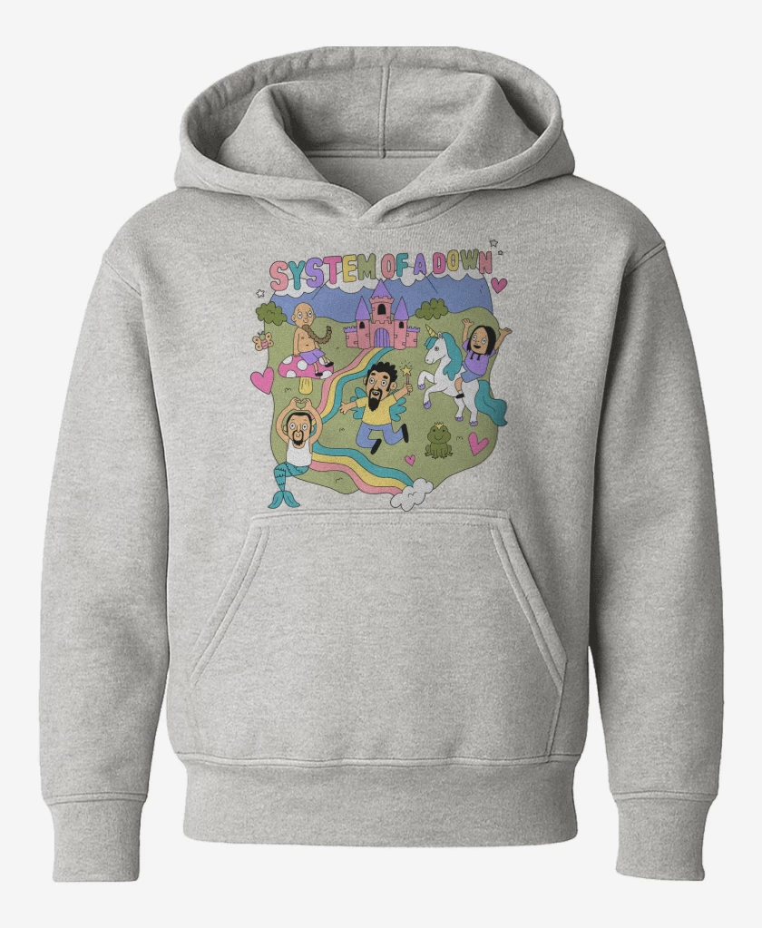 Poleron de niño Gris Melange de Happy System of a Down