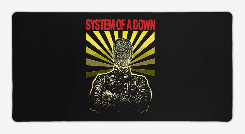 Mouse pad Gamer System of a Down Dactilar