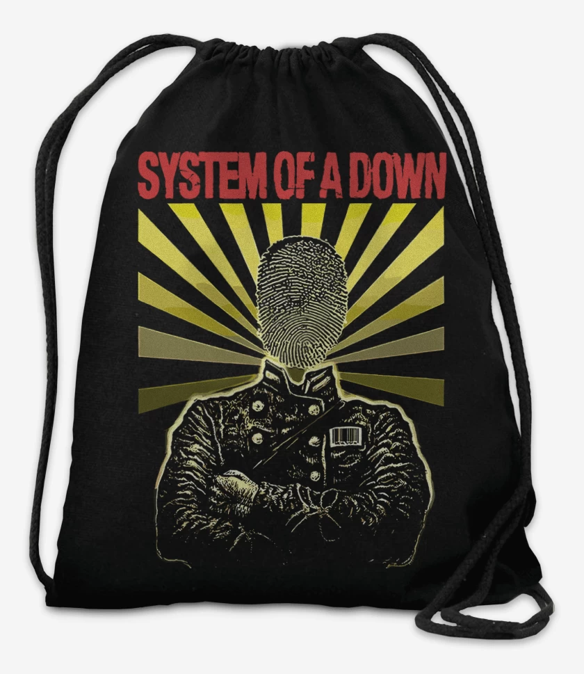 Mochila Negro de System of a Down Dactilar