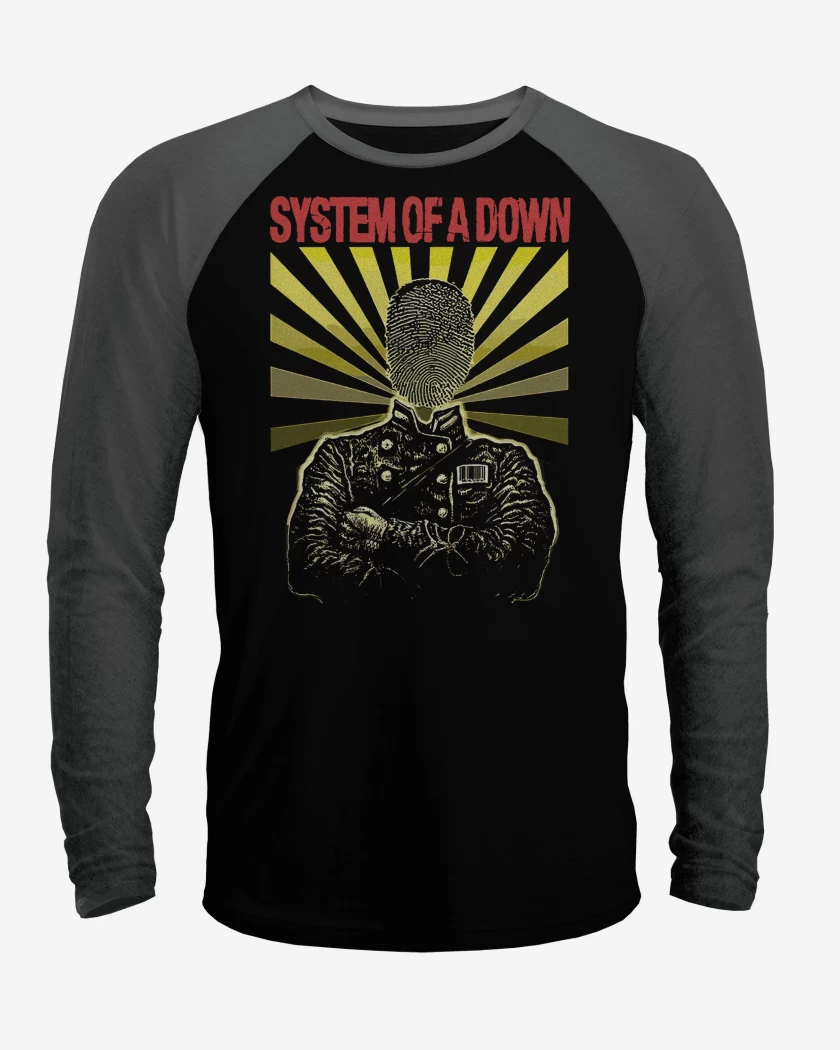 Polera Raglan System of a Down Dactilar