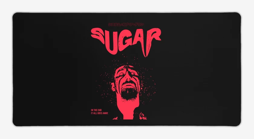 Mouse pad Gamer Negro de SOAD Sugar