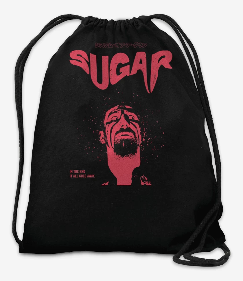Mochila Negro de SOAD Sugar