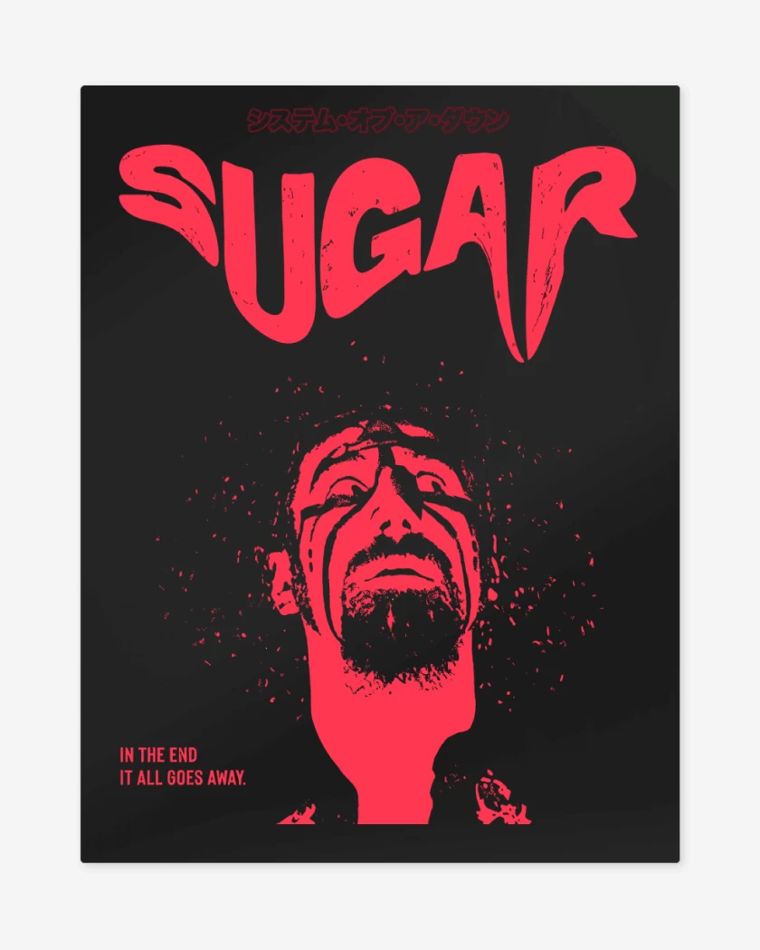Print metalico Negro de SOAD Sugar