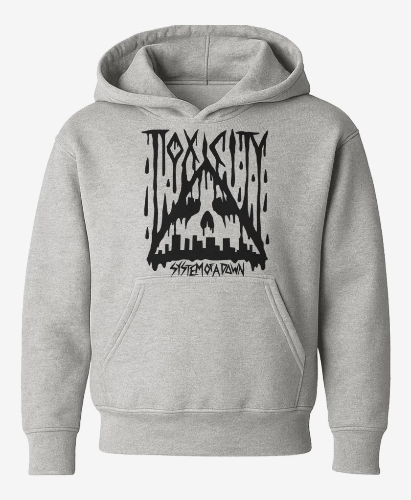 Poleron de niño Gris Melange de SOAD Toxicity