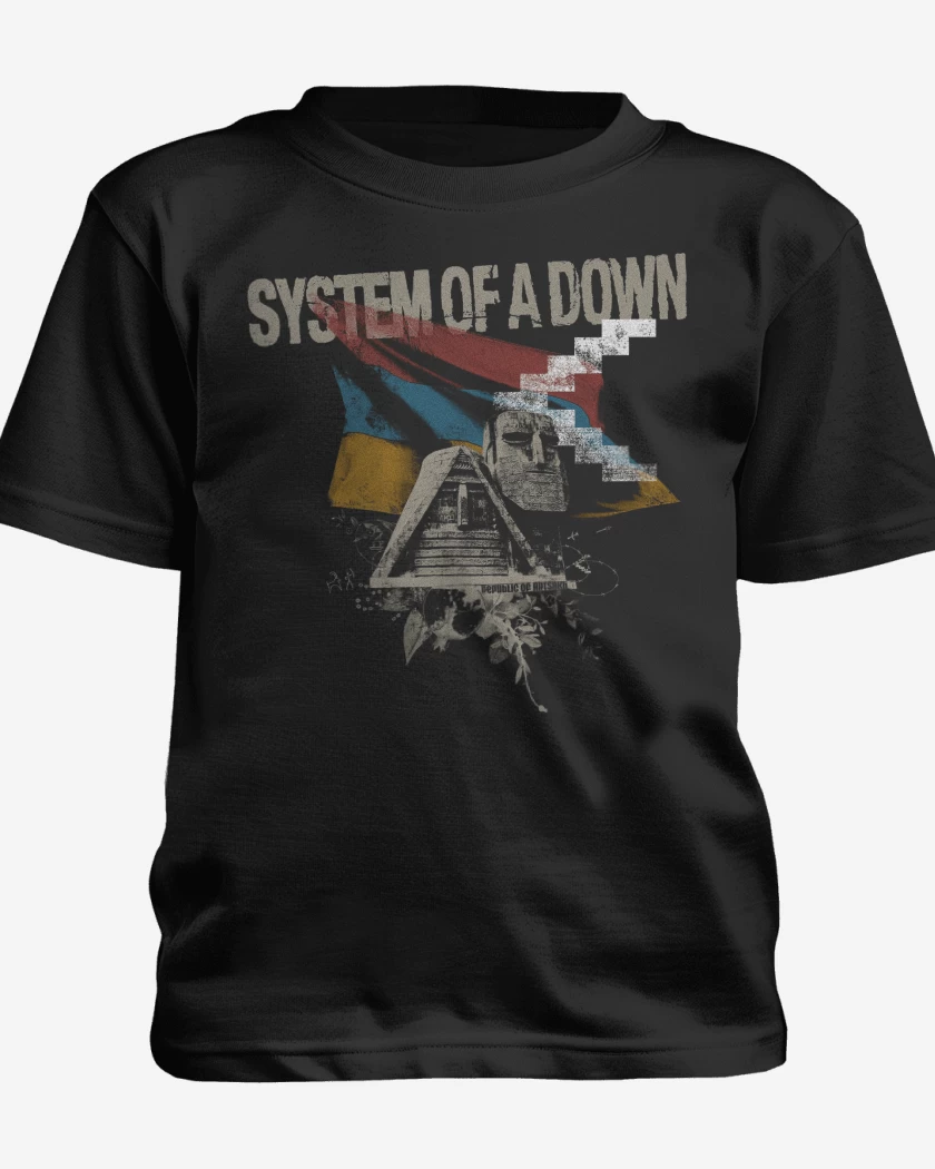 Polera de niño Negro de System of a Down LATAM