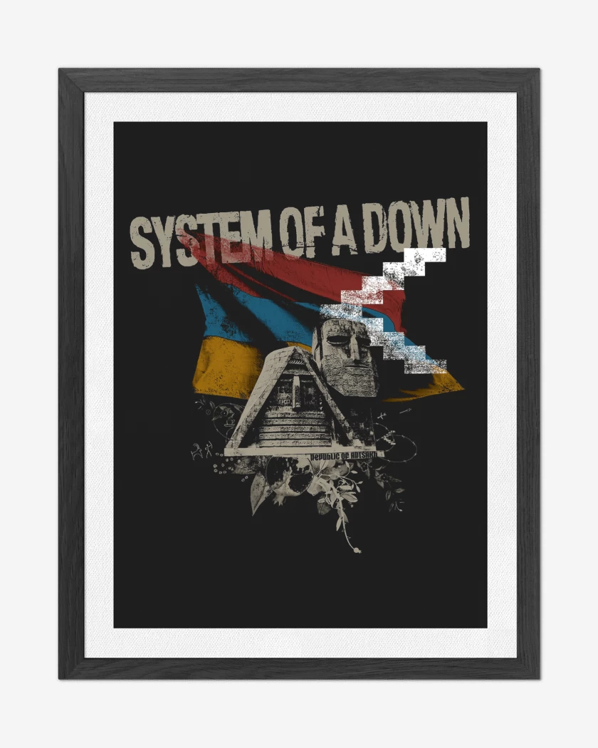 Cuadro decorativo Negro de System of a Down LATAM