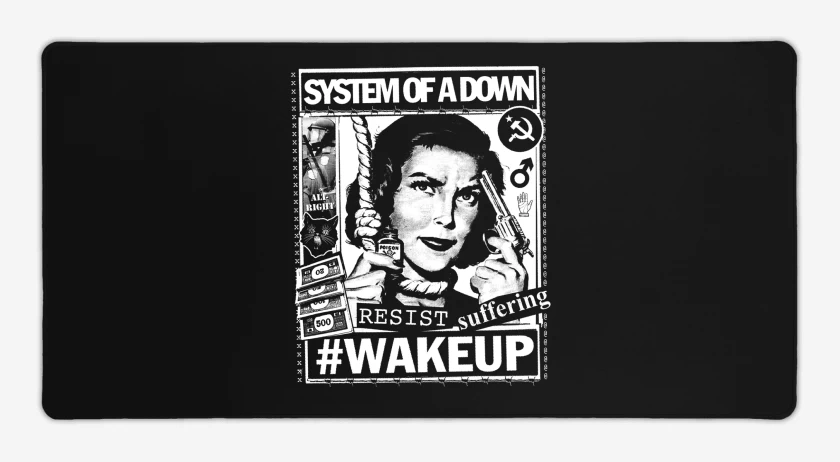 Mouse pad Gamer System of a Down Wake Up