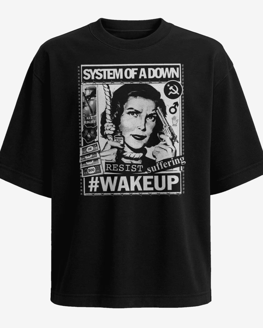 Polera Oversize System of a Down Wake Up