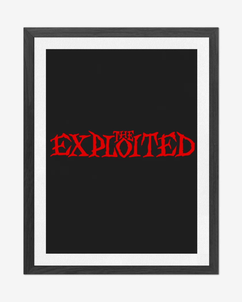 Cuadro decorativo Negro de The Exploited Logo