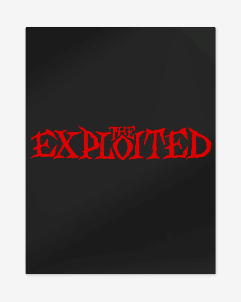 Print metalico Negro de The Exploited Logo