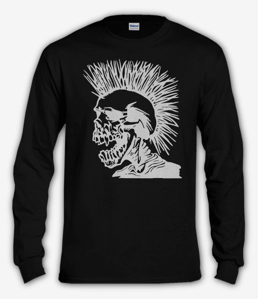 Polera manga larga Negro de The Exploited Calavera Punk 