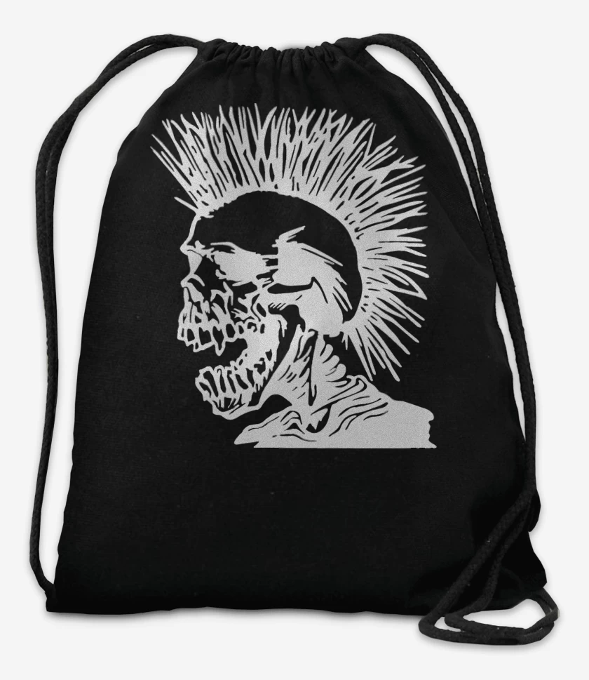 Mochila Negro de The Exploited Calavera Punk 