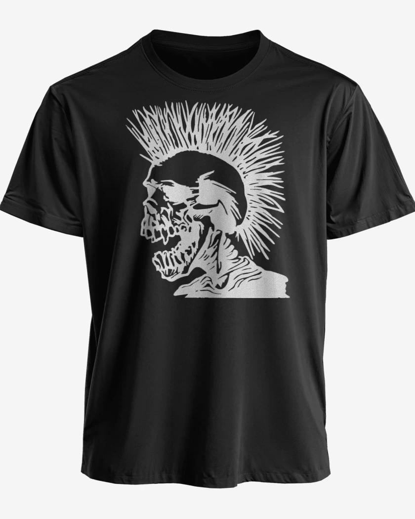 Polera premium Negro de The Exploited Calavera Punk 
