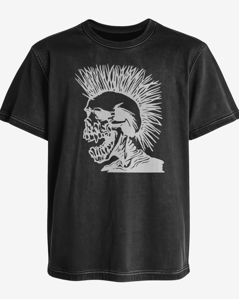 Polera desgastada The Exploited Calavera Punk 
