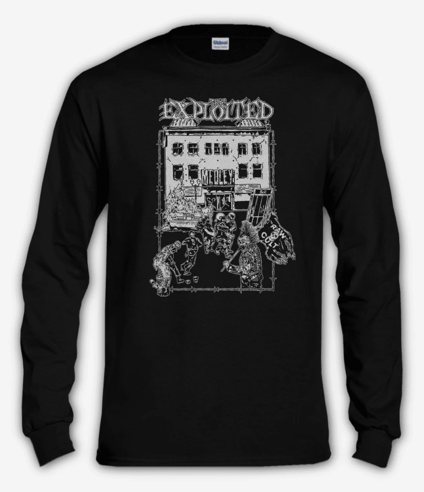 Polera manga larga Negro de The Exploited Medley