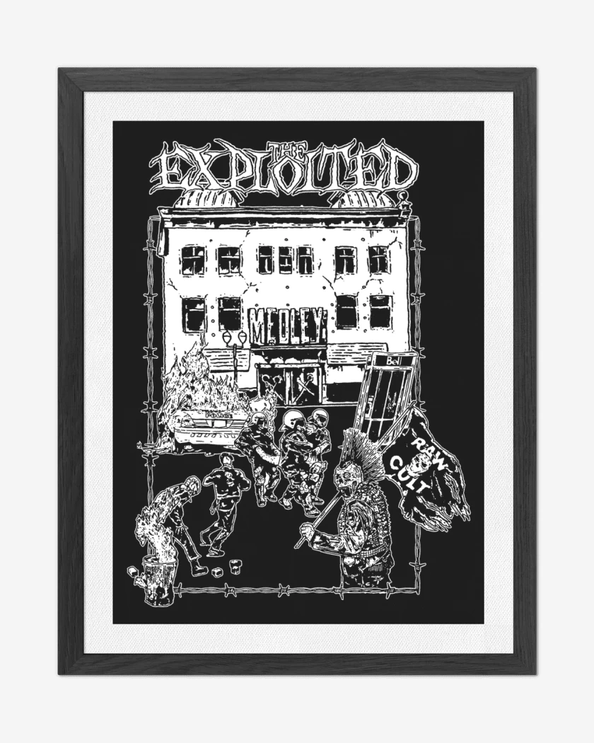 Cuadro decorativo Negro de The Exploited Medley