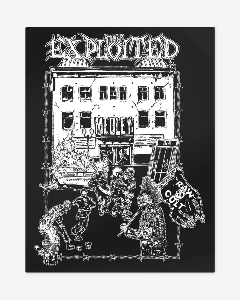 Print metalico Negro de The Exploited Medley