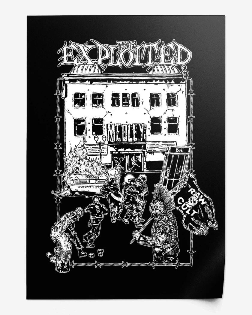 Print Negro de The Exploited Medley