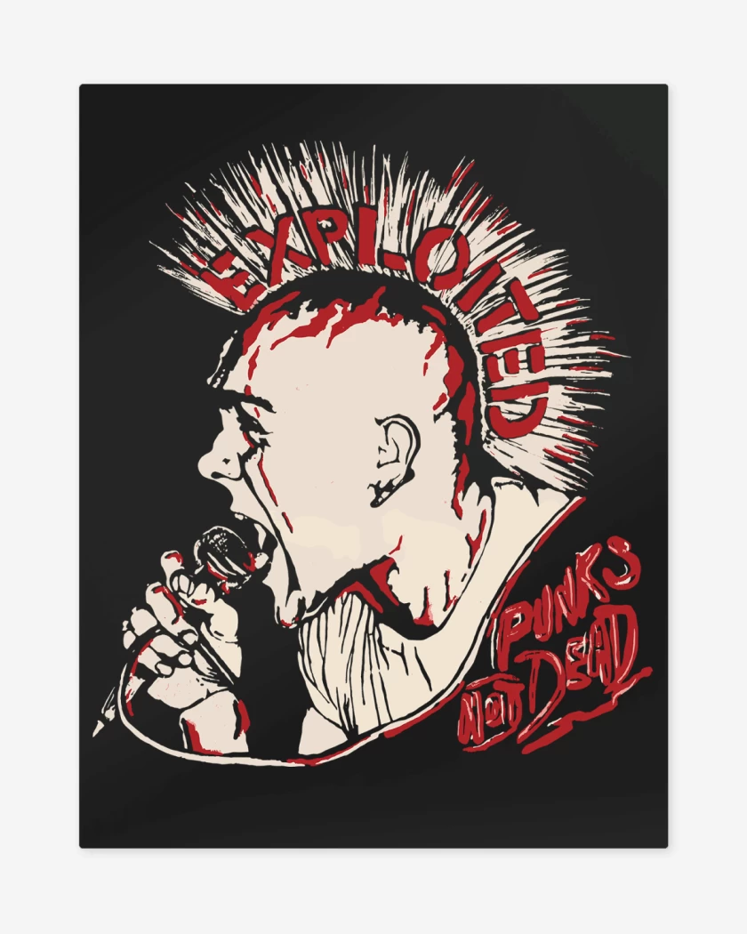 Print metalico Negro de The Exploited Wattie