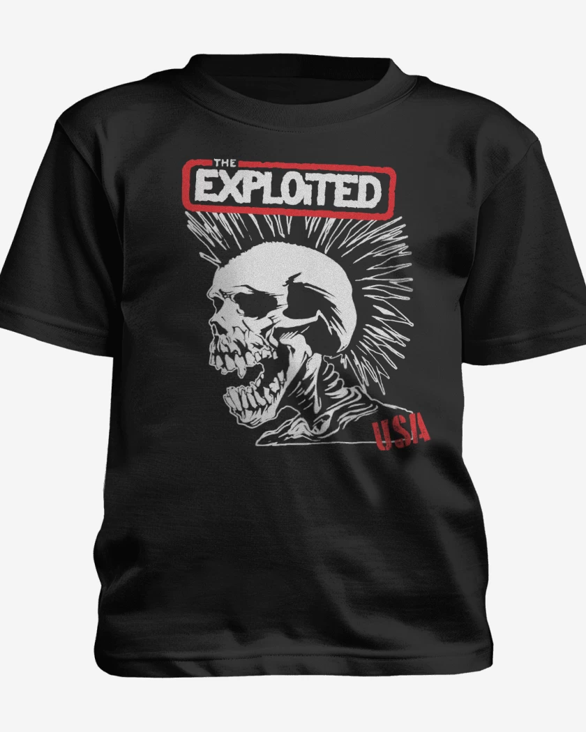 Polera de niño Negro de The Exploited USA