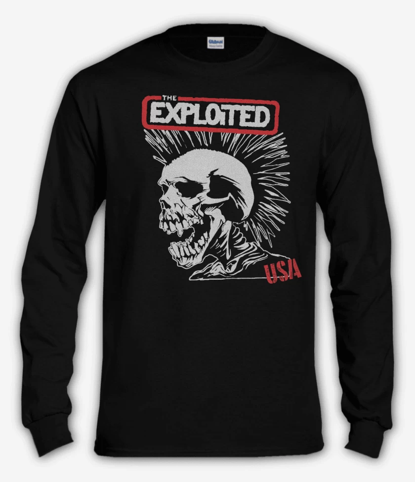 Polera manga larga Negro de The Exploited USA