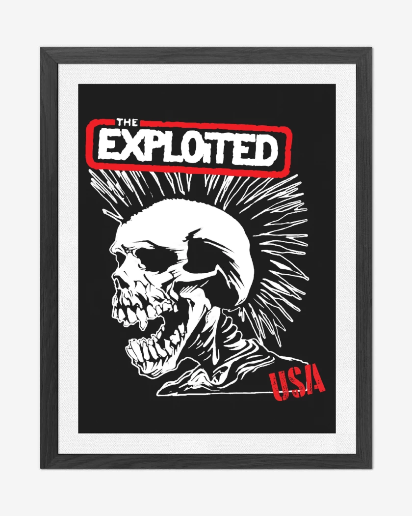 Cuadro decorativo Negro de The Exploited USA