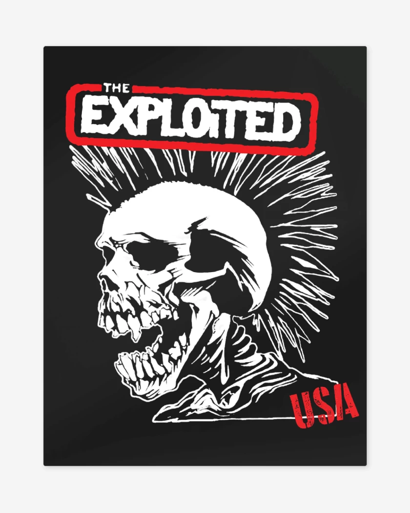Print metalico Negro de The Exploited USA