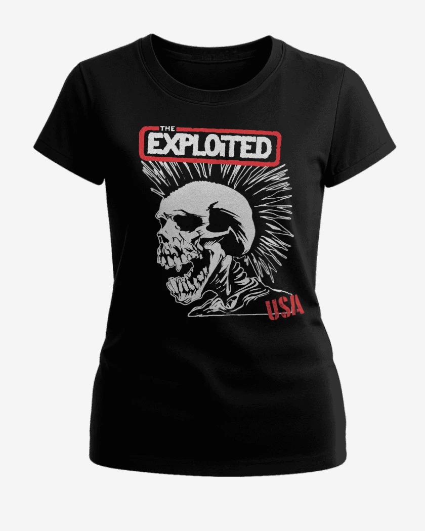 Polera de Mujer Negro de The Exploited USA