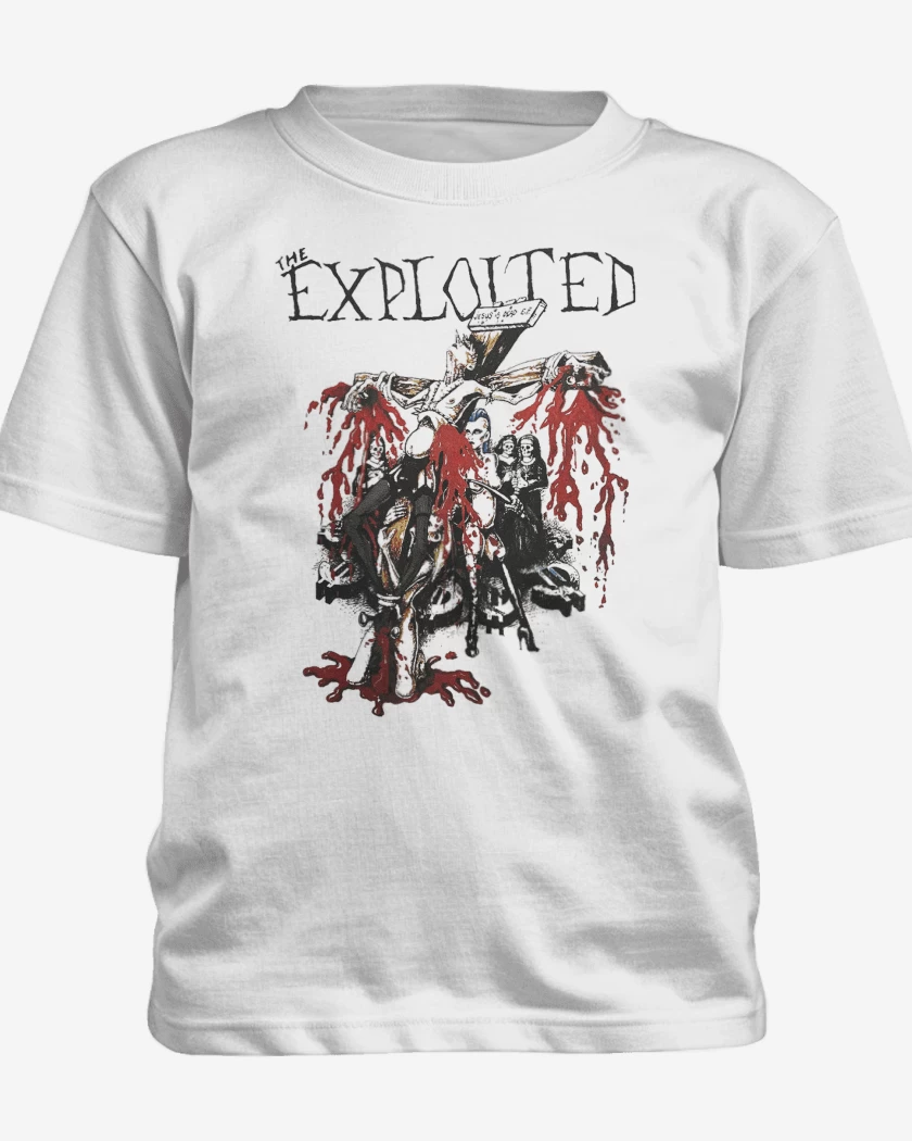 Polera de niño Blanco de The Exploited Jesus is Dead
