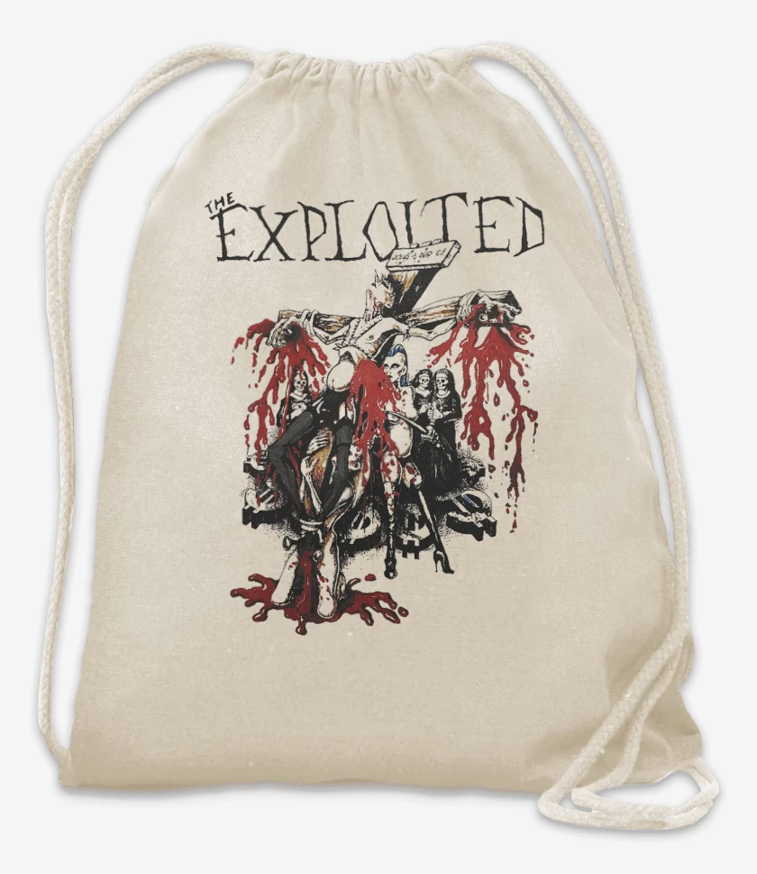 Mochila Blanco de The Exploited Jesus is Dead