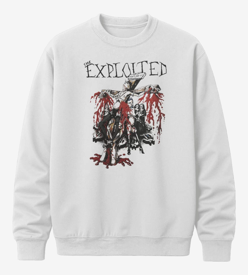 Poleron polo The Exploited Jesus is Dead