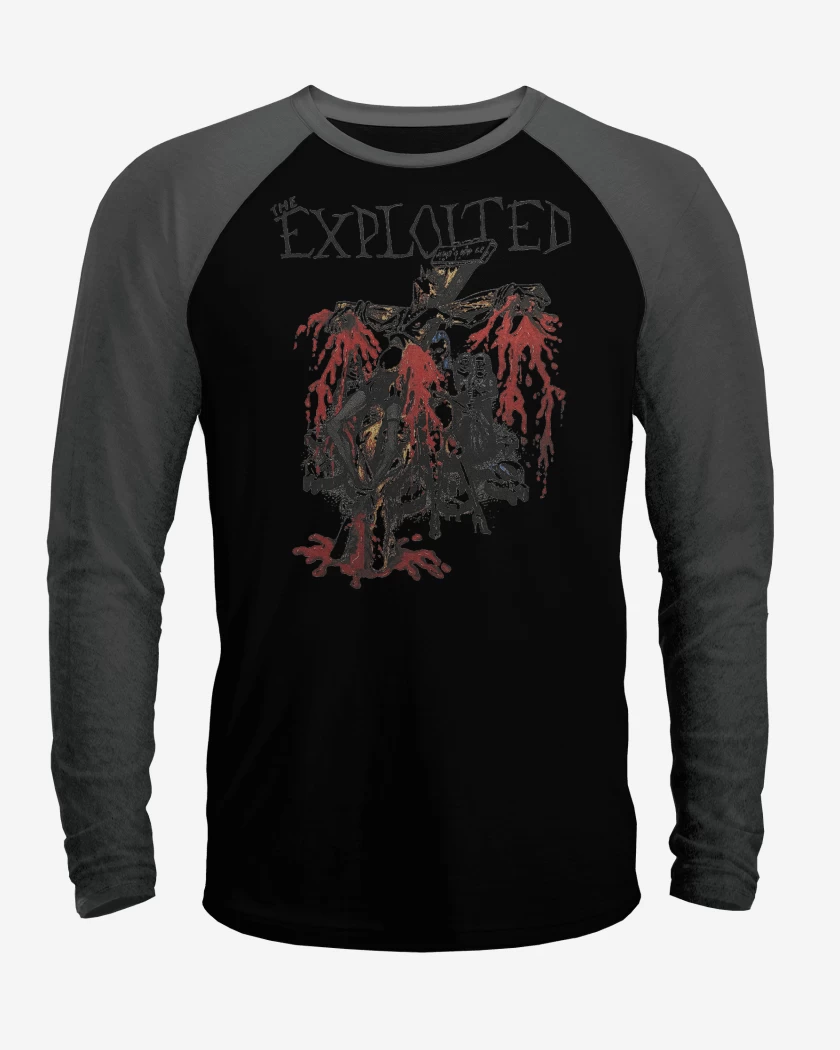 Polera Raglan The Exploited Jesus is Dead