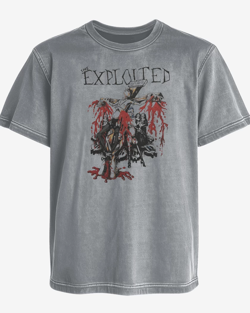 Polera desgastada The Exploited Jesus is Dead