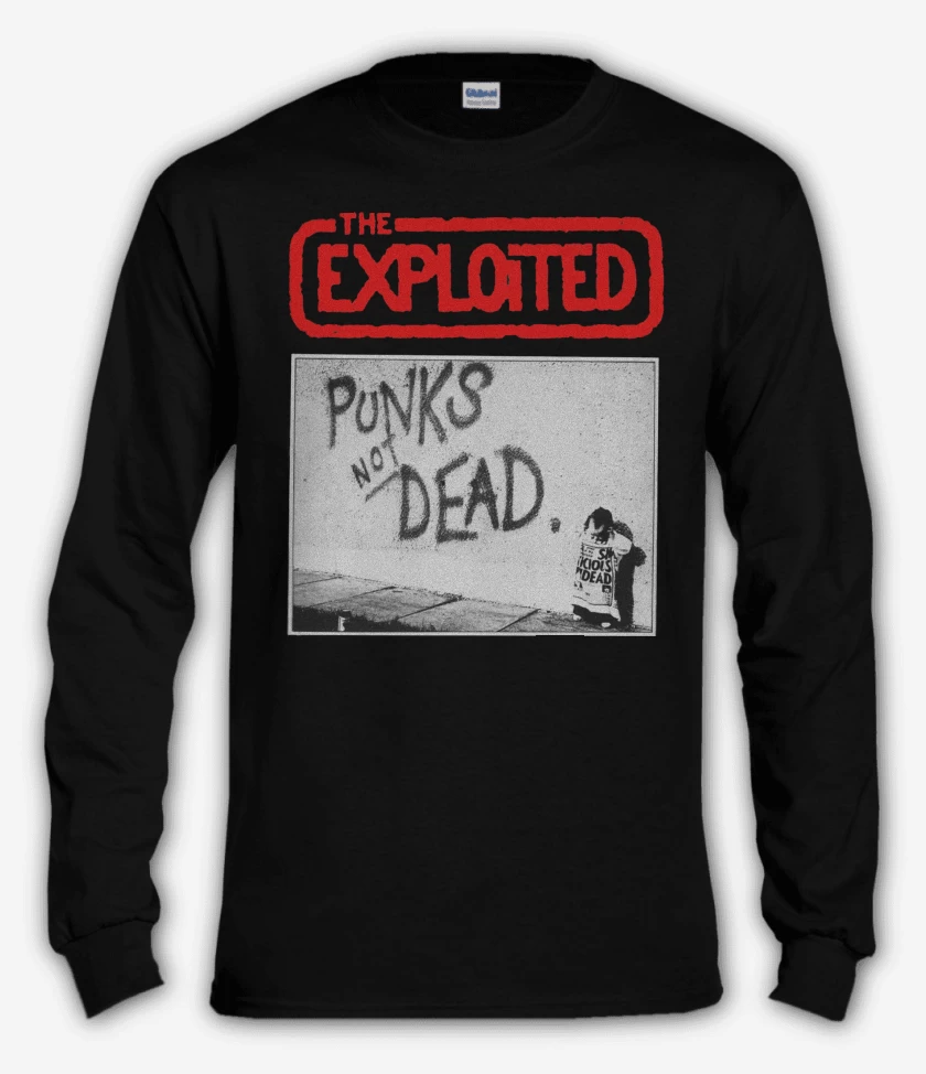 Polera manga larga Negro de The Exploited Punks not Dead