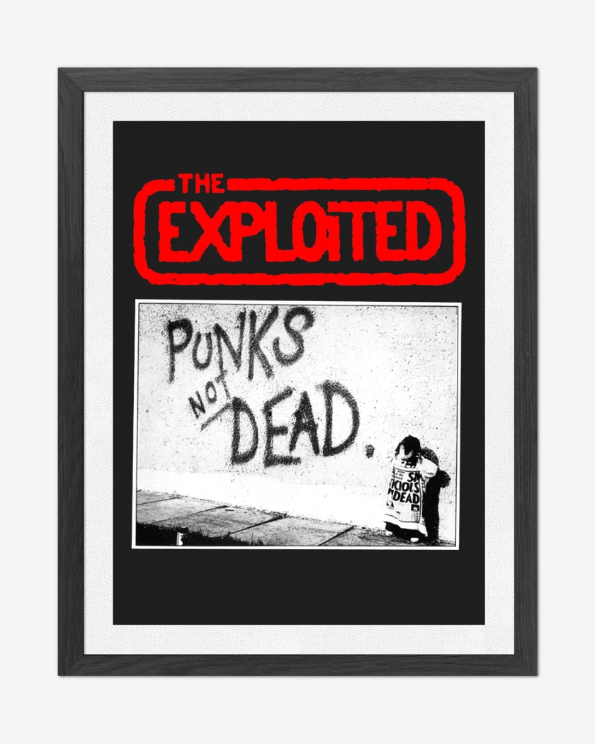 Cuadro decorativo Negro de The Exploited Punks not Dead