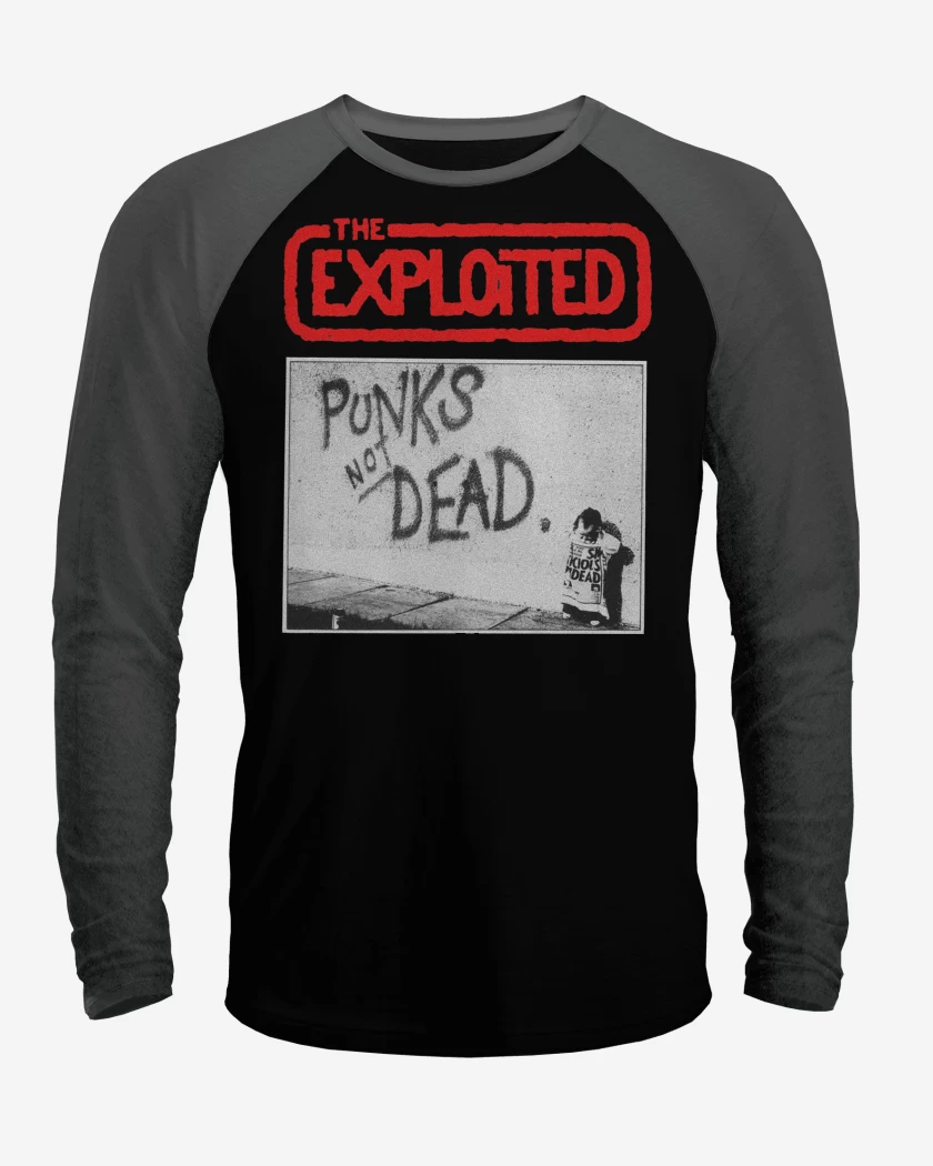 Polera Raglan The Exploited Punks not Dead