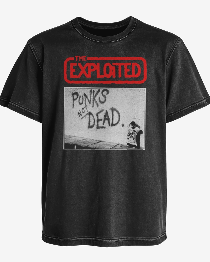 Polera desgastada The Exploited Punks not Dead