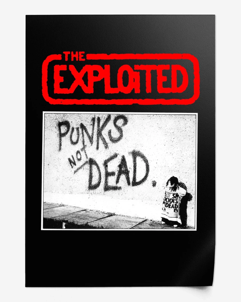 Print The Exploited Punks not Dead
