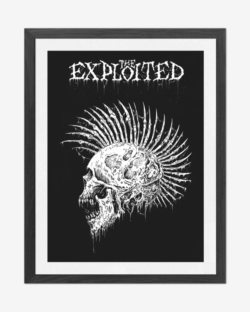 Cuadro decorativo Negro de The Exploited Skull