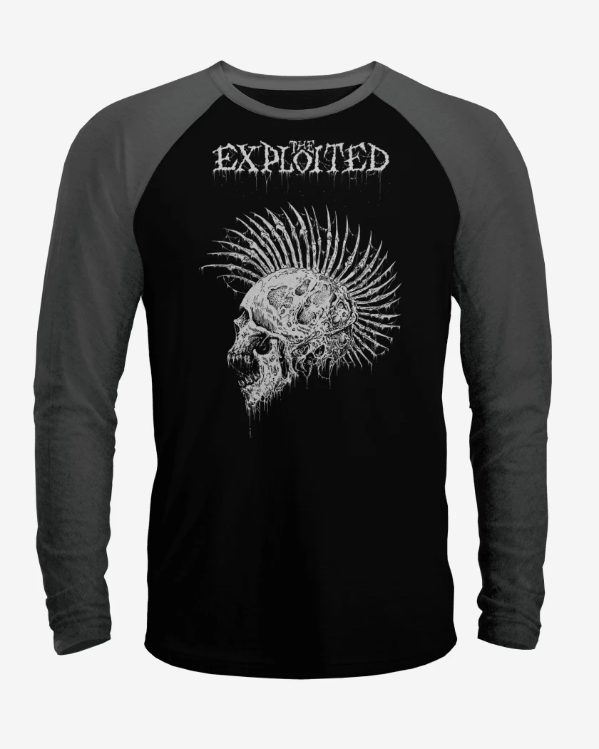 Polera Raglan The Exploited Skull