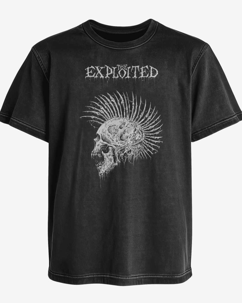 Polera desgastada The Exploited Skull
