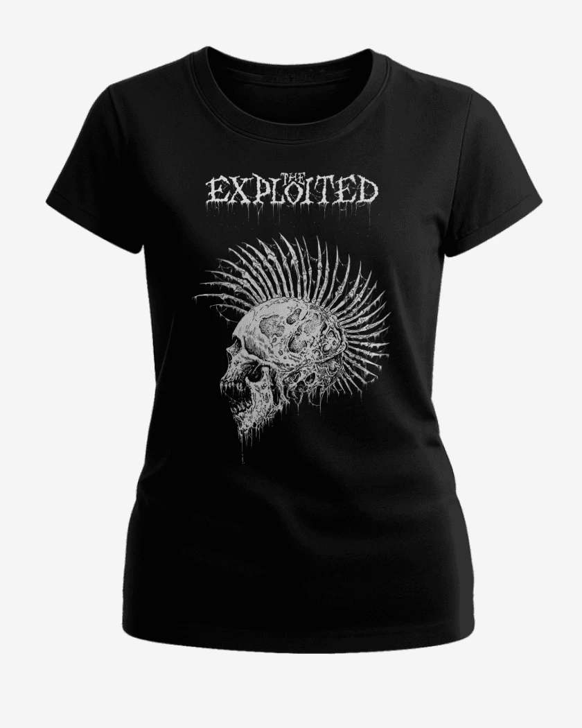 Polera de Mujer Negro de The Exploited Skull
